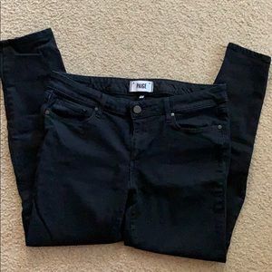 Paige jeans in black ink size 31